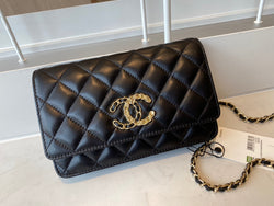 Chanel Cross Body Bag Calf Skin Leather